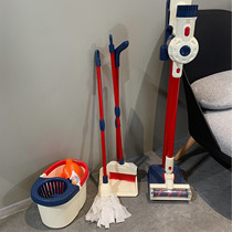 儿童宝宝仿真吸尘器扫地机玩具过家家打扫卫生拖把簸箕套清洁礼物