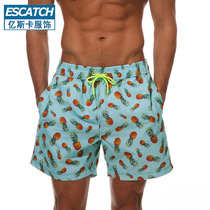 跨境ESCATCH夏季新款男士沙滩裤宽松休闲四分沙滩裤