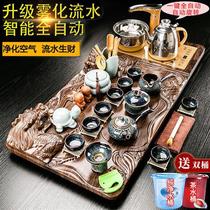 高档欢锦 全自动整套功夫茶具套装家用简约茶盘电茶炉陶瓷紫砂茶