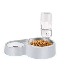 它滋味宠物饮食器云型猫狗饮水喂食喝水碗盆食具水具一体机器