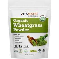 Vitamatic Certified USDA Organic Wheat Grass Juice Powder
