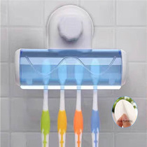 创意吸壁式牙刷架套装卫生间壁挂牙具座浴室可拆洗强力吸盘牙刷架