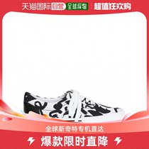 香港直发VERSACE 男士白色和黑色系带图案运动鞋 DSU6437 D4TXG D