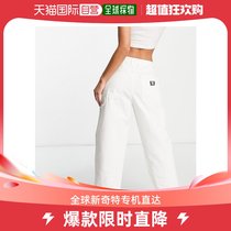 香港直邮潮奢 Vans 女士Vans ground 工装裤子(白色)