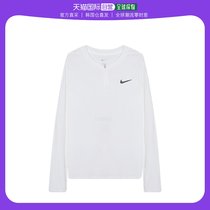 韩国直邮Nike耐克清爽上装T恤男女款白色长袖圆领精致精美时尚