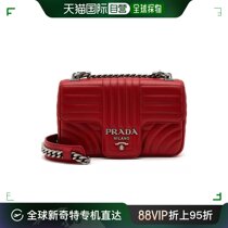 【99新未使用】香港直邮PRADA 女士红色链条单肩包 1BD107-2D91-F