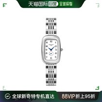 香港直发Longines浪琴骑士系列手表白色方形表盘折叠口L61414136