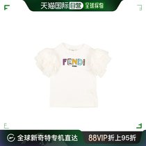 香港直邮潮奢 Fendi 芬迪 女童 T恤童装