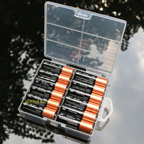 24节5号电池收纳盒五号充电电池盒带开关收纳包储存盒保护盒盒子