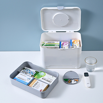 医药箱家用双层手提急救小药箱家庭医疗箱药品收纳盒儿童放药盒子