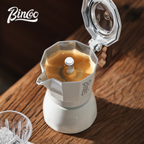 bincoo咖啡摩卡壶双阀煮咖啡家用小型咖啡壶意式浓缩咖啡工具全套