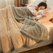 牛奶绒毛毯加厚冬季办公室午睡毯沙发毯子盖毯学生宿舍被子床上用