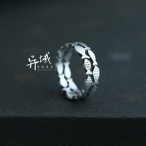 【悠然自得】泰银S990足银饰品小众设计小鱼款复古风男女款戒指指