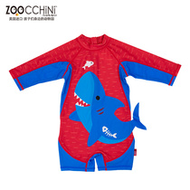 美国Zoocchini婴幼儿童泳衣裤抗紫外线防晒长袖连体游泳衣冲浪服