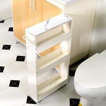 移动卫生间夹缝收纳柜浴室洗手间马桶边储物洗衣机窄缝隙置物架子