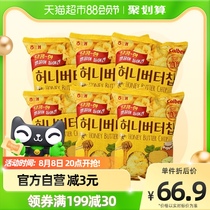 韩国进口海太蜂蜜黄油薯片60g*6袋张艺兴同款卡乐比土豆片零食