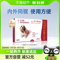 大宠爱猫狗药品狗狗驱虫药适用10.1-20kg犬*3支体内外一体滴剂