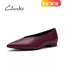 Clarks/其乐女鞋秋季新款一脚蹬浅口尖头方跟女单鞋Laina15 Easy