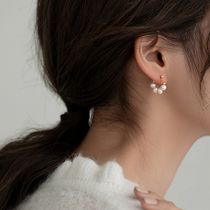 【巷南】925纯银珍珠耳钉女轻奢耳环2022年新款潮高级感耳饰夏季
