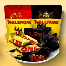 进口瑞士三角迷你牛奶黑巧克力含蜂蜜及巴旦木糖160g袋装分享装