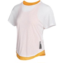 Adidas透气半透明速干女跑步休闲运动短袖T恤DZ1555 H32566 32565
