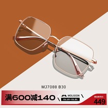 陌森近视眼镜男女金属眼镜架大框时尚光学架MJ7088