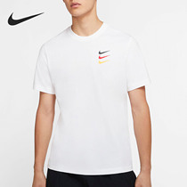 Nike/耐克官方正品男子夏季圆领彩色三钩休闲运动短袖T恤 CT8432