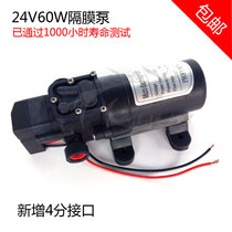 24V60W微型隔膜高压泵直流自吸喷雾打药喷淋降温汽车淋水刹水泵