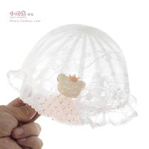 初生女婴儿帽子夏款胎帽春夏季透气薄款宝宝纯棉0个月3防晒遮阳帽