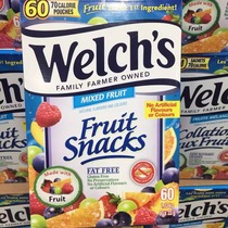 加拿大直邮 Welch's水果混合口味水果软糖 22g 60包 纯果汁