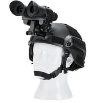 奥尔法B120双目双筒头盔头戴微光高清红外夜视仪 2代+手持单倍