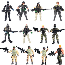 10厘米大兵人特种部队士兵模型关节可动人偶模型兵人现代陆军步兵