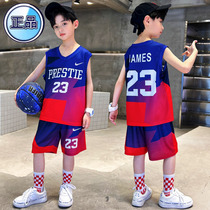 正品耐克顿男童篮球服速干套装背心夏季儿童装夏装中大童运动球衣