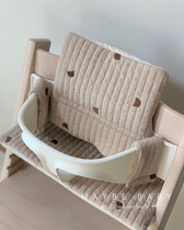 韩国婴儿餐椅坐垫stokke卡通加厚耐脏宝宝成长椅子座垫通用配件