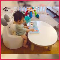 儿童花生桌可升降早教桌子婴儿宝宝沙发幼儿园学习阅读韩国豌豆桌