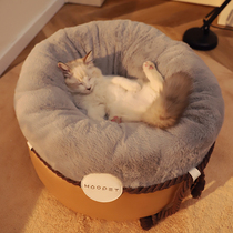 猫窝冬季保暖狗窝过冬猫床猫沙发睡袋F用品猫垫子冬天宠物床猫咪