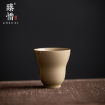 厂家复古定窑黄葫芦茶杯陶瓷主人杯个人专用品茗杯功夫小茶碗单杯