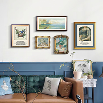法式轻奢客厅挂画沙发背景墙装饰画小众复古墙画美式风景高级感