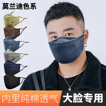 鱼型布口罩水洗保暖韩版可插PM2.5过滤片男士加大码立体棉麻口罩