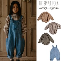 3ZLittle家 英国 the simple folk FW22儿童宝宝连体衣背带裤