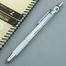 绘图自动铅笔2.0金属笔杆防滑耐用有分量感低重心 可标记铅芯型号