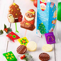 日本北海道royce圣诞节限定糖果巧克力波纹棒棒糖