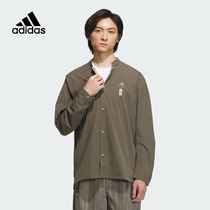 阿迪达斯T恤男夏新款武极系列立领速干运动休闲长袖衬衫IW1511
