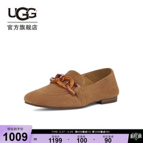 UGG2023春季新款女士可折叠鞋跟单鞋舒适纯色休闲乐福鞋 1142273
