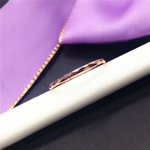 欧雅思珠宝俄罗斯585玫瑰金14K紫金新品工艺时尚设计素圈戒指彩金