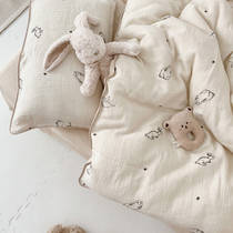 a类儿童纯棉被套单件可爱小兔子婴儿宝宝幼儿园柔软被罩120×150