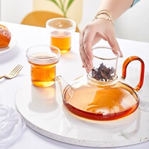 香山茶咖壶耐热玻璃过滤泡茶壶茶水分离简易泡茶器具泡茶壶咖啡壶
