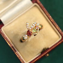 《兔BENO.1》薾曼原创设计兔子戒指银镀金彩宝小众轻奢本命年礼物