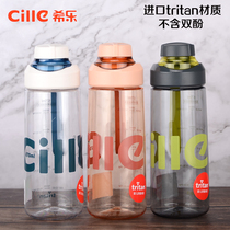 希乐Tritan塑料水杯便携随手杯男女学生韩版户外运动杯子简约茶杯