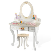 欧式儿童宝宝梳妆台椅子美容套装小女孩娃娃过家家仿真化妆台玩具